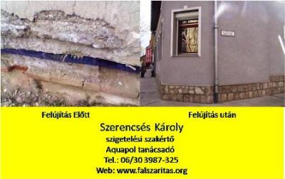 Vizes Fal,Nedves,Salétromos,Talajvizes Épület Több Fajta Rendszerű SZIGETELÉSE,FALSZÁRÍTÁSA!