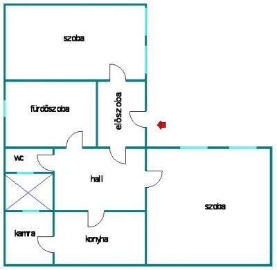 VIII.ker. Vas utcában eladó 2 szoba hallos lakás 12,9mFt