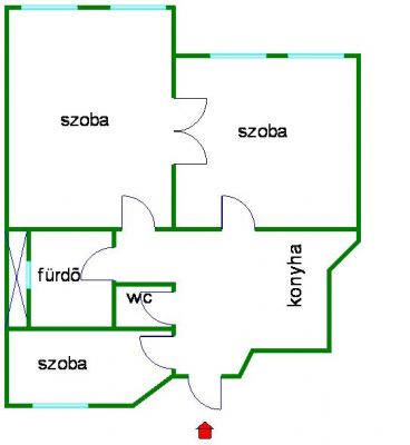 IX.ker. Ráday utcában eladó 3 külön nyíló szobás, utcai lakás 21,9mFt