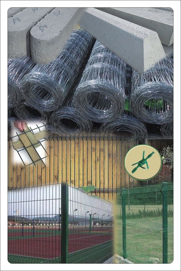 Vadháló kerítés építés oszlop drótfonat drótkerítés