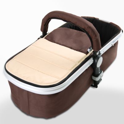 Új, barna kombi babakocsi