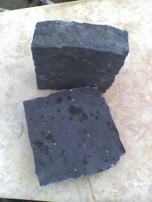 Bazalt Nagy kockakő 20cmx20cm 10cm vastagság