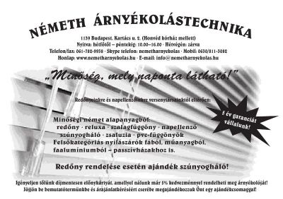 Németh Árnyékolástechnika