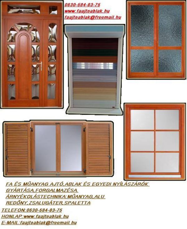 Ajtó-ablak gyártása