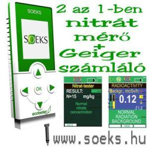 Geiger számláló és nitrát mérő egyben