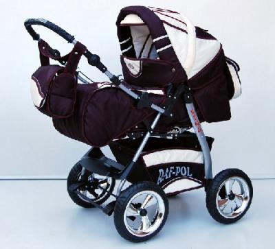 Raf-Pol King 3in1 univerzális kombi babakocsi (30 színben)