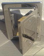 Rozsdamentes Kéményajtó