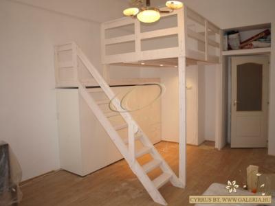 GALÉRIAÉPÍTÉS, GALÉRIAÁGY, EMELETES ÁGY, GYEREKÁGY, BEÉPÍTETT BÚTOR