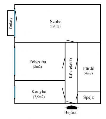 Eladó Gödöllõn központhoz közeli lakás