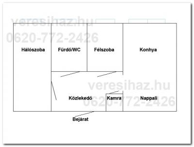 !!! Gödöllõn Szent János utcában 2004-ben felújított igényes téglalakás eladó !!! 