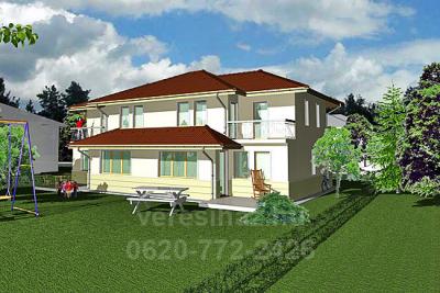 !!! Dunakeszin Toldi lakóparkban új építésû, mediterrán jellegû ikerház eladó !!! 