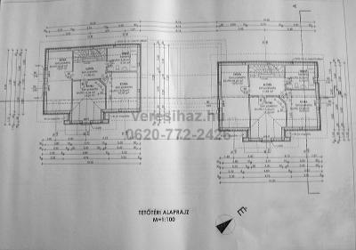 !!!Veresegyházon Hegyekben új építésû, panorámás, garázs összeköttetéses iker-családi ház eladó!!!