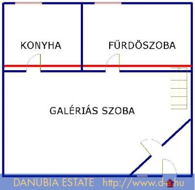 32 m2-es, emeleti garzon eladó a Lovag utcában