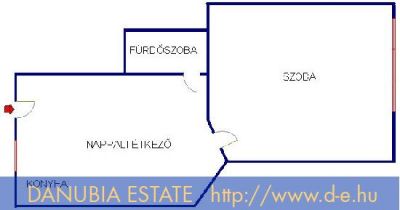 54 m2-es, utcai, emeleti lakás eladó a Semmelweis utcában