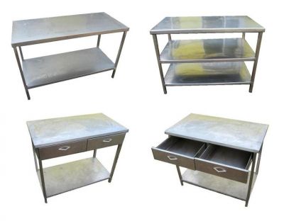 Rozsdamnetes munkaasztal rozsdamentes asztal használt