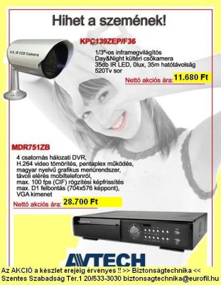 Biztonsági kamera szett családi házakra,elérhető áron