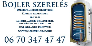 Villanybojler szerelo 06703474747