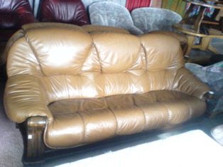 Bőr ülőgarnitúra 3 2 1