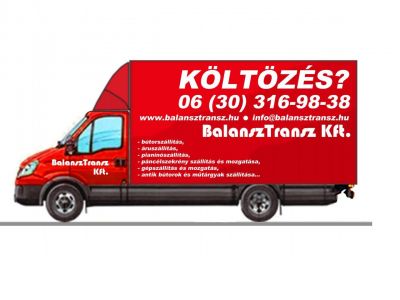 BalanszTransz Kft.   KÖLTÖZTETÉS, BÚTORSZÁLLÍTÁS, ÁRUSZÁLLÍTÁS GARANCIÁVAL!  