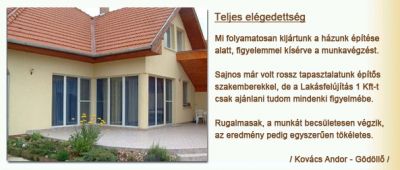 Nyaralóépítés, házépítés, lakásfelújítás, generál kivitelezés