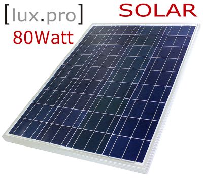 Új, poly kristályos 80W napelem