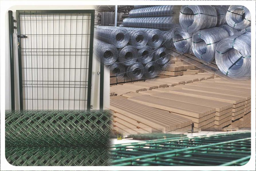 Vadháló drótfonat kerítés építés oszlop betonoszlop