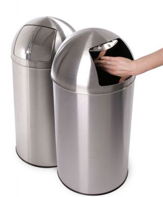 Új stílusos, rozsdamentes szemetes