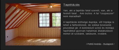 Kőműves, szobafestő, ács, burkoló, szigetelő munka árak Pestszentimre, Piliscsab