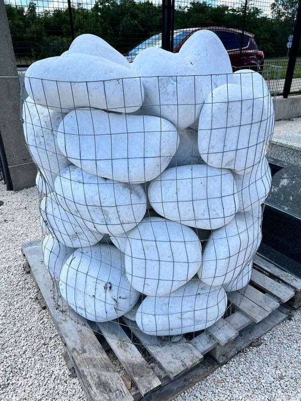 Olasz Carrara díszkavics fehér