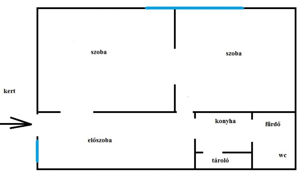 BARTÓK B. úti előkertből nyíló tégla lakás - irodának is kiváló - ELADÓ