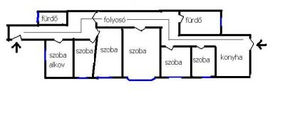 Kiadó 6 szobás lakás a Ferenciek terénél