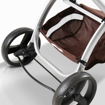 Új, barna kombi babakocsi