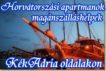 Horvátországi apartmanok Kék Adria
