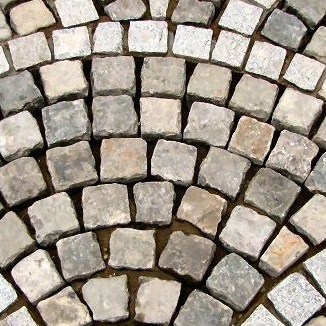 térkő, térburkolat, bazaltkocka, macskakő, bazalt, kockakő, 10x10cm (friss törés