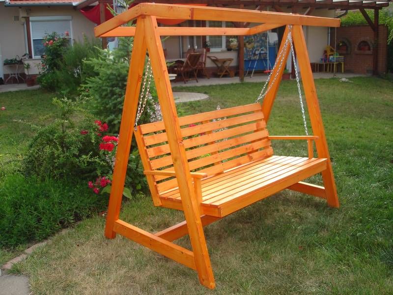 Masszív, jó minőségű, fa hintaágy eladó