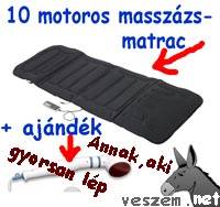 Masszázsmatrac + ajándék infra masszőrgép