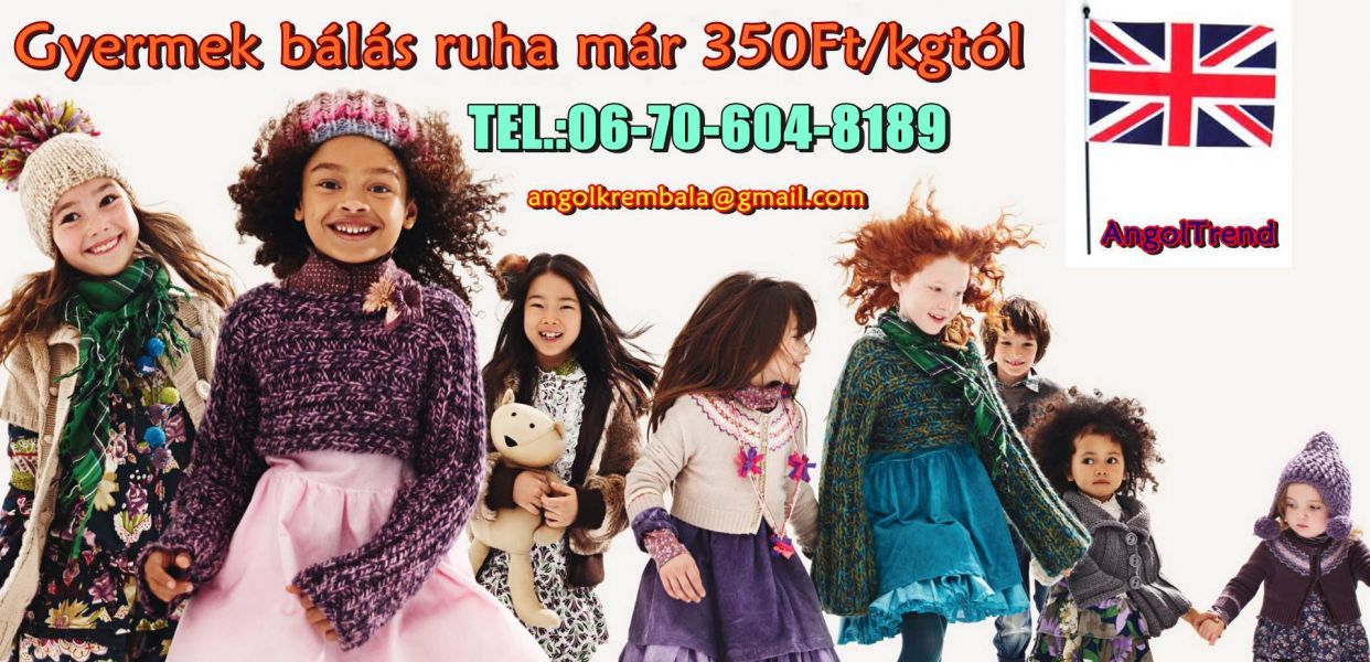 Új őszi gyerek ruha,bálás ruha, használt ruha! AKCIÓ 1+1 BÁLA