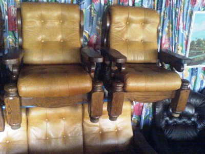 Használt bőr ülőgarnitúra 