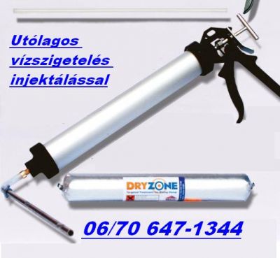 Vízszigetelés rövid határidővel injektálás most 6900Ft/fm Szolnok