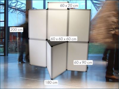 Új összecsukható bemutatófal – fehér