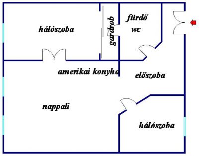 VII.ker. Wesselényi utcában eladó 2,5 szobás, napos lakás 18,5mFt