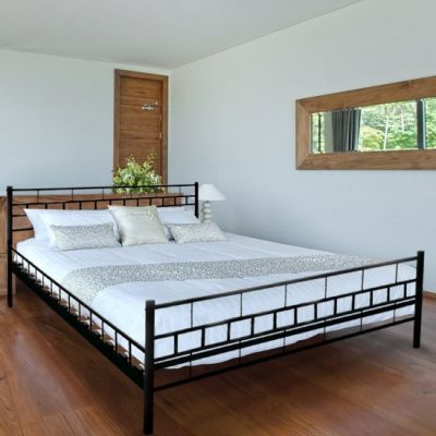 Új acélkonstrukciós ágy + ágyrács.